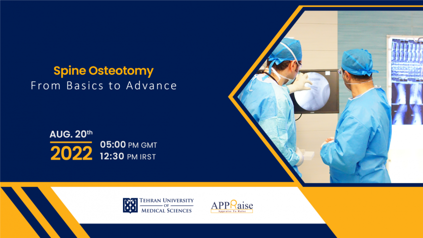 International specialized webinar titled: "Spine osteotomy, from basics to advance"
